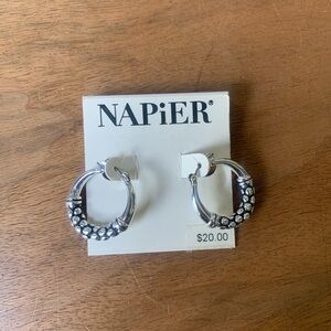 NEVER WORN Silver Hoop Earrings from Napier